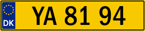 Trailer License Plate
